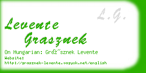 levente grasznek business card